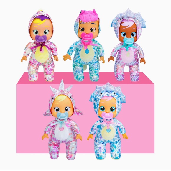 Cry Babies Tiny Cuddles Newborn Jenna – Bambola Morbida Con Pigiama E Coperte, Piange Lacrime Vere E Sta Seduta